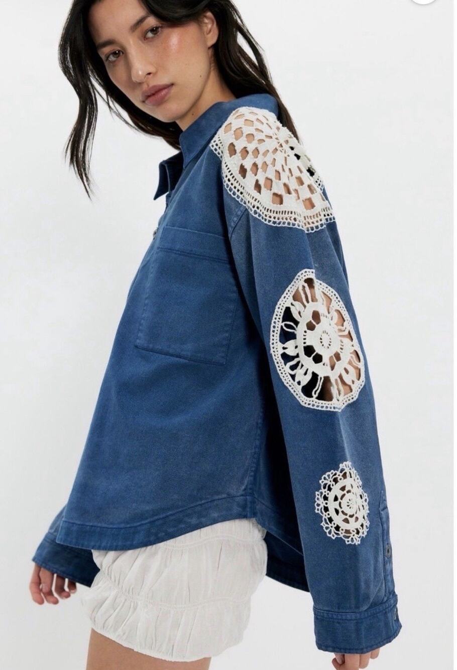 Free People Women's Long Sleeve Top Large NWT